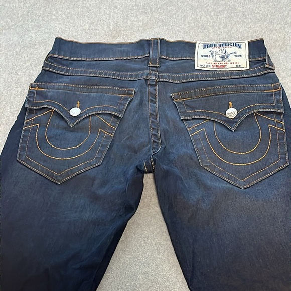 True Religion Straight Flap Jeans Womens Size 30 Street Skater Grunge